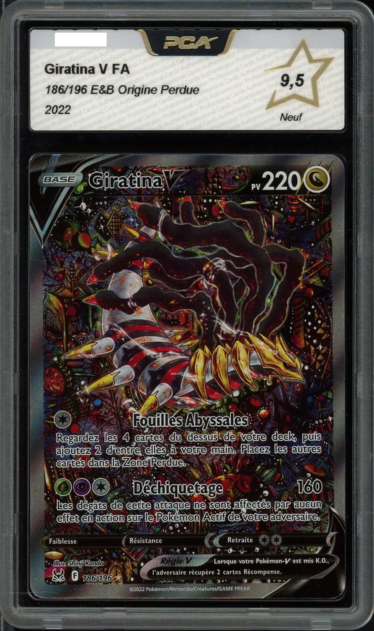 GIRATINA V #186 ORIGINE PERDUE