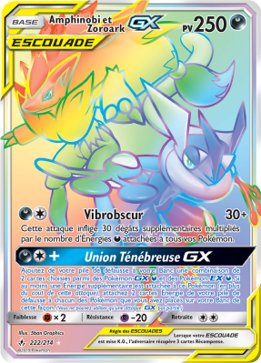 AMPHINOBI ET ZOROARK GX #222