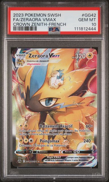 ZERAORA VMAX #GG42 ZENITH SUPREME
